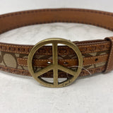 COACH WOMEN'S BELT tan beige brown M