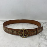 COLE HAAN WOMEN'S BELT tan gold M