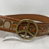 COLE HAAN WOMEN'S BELT tan gold M