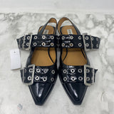 STEVE MADDEN WOMEN'S FLATS black silver 9.5
