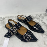 STEVE MADDEN WOMEN'S FLATS black silver 9.5