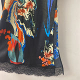 DESIGUAL WOMEN'S SKIRT black blue yellow multi XS