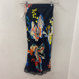 DESIGUAL WOMEN'S SKIRT black blue yellow multi XS