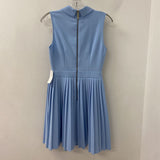 TED BAKER WOMEN'S DRESS blue ivory maroon S/1