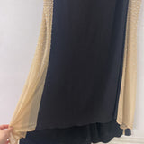 BA NITES WOMEN'S PARTY DRESS black beige silver 6