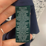 LAUREN WOMEN'S DRESS navy white 8