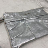 COLE HAAN WOMEN'S WALLET/WRISTLET silver