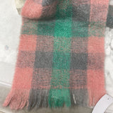 WOMEN'S SCARF/SHAWL pink green grey