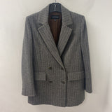 PLASTIC ISLAND WOMEN'S BLAZER/JACKET grey brown S