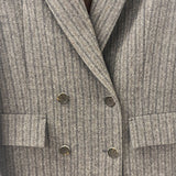 PLASTIC ISLAND WOMEN'S BLAZER/JACKET grey brown S
