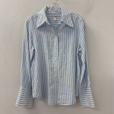 Banana Republic WOMEN'S BLOUSE/SHIRT white blue S