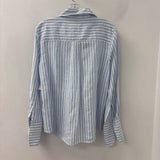 Banana Republic WOMEN'S BLOUSE/SHIRT white blue S