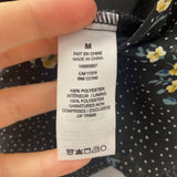 DYNAMITE WOMEN'S BLOUSE/SHIRT black white yellow M
