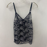 WOMEN'S TANK/CAMI black white silver S