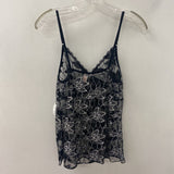 WOMEN'S TANK/CAMI black white silver S