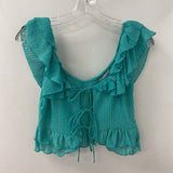 ZARA WOMEN'S TOP green M
