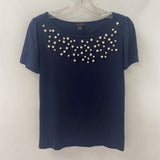 ANN TAYLOR WOMEN'S T-SHIRT navy XS