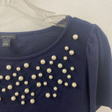 ANN TAYLOR WOMEN'S T-SHIRT navy XS