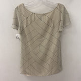 ANN TAYLOR WOMEN'S TOP cream black XS