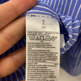 GAP WOMEN'S BLOUSE/SHIRT blue white S