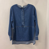 H&M WOMEN'S BLOUSE/SHIRT blue S