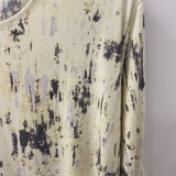 SYMPLI WOMEN'S PLUS TOP yellow grey brown 18