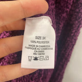 PENNINGTONS WOMEN'S PLUS TOP purple 3X