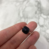 italy WOMEN'S RING black rose gold 6.5