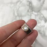 925 WOMEN'S RING silver white 6.5