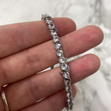 925 WOMEN'S BRACELET silver clear