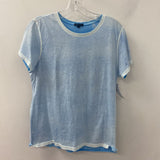 PATRICK ASSARAF WOMEN'S T-SHIRT blue wash L