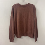 EDDIE BAUER WOMEN'S SWEATER red-clay XL