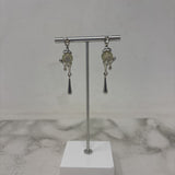 WOMEN'S EARRINGS silver clear