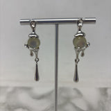 WOMEN'S EARRINGS silver clear