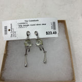 WOMEN'S EARRINGS silver clear