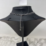 WOMEN'S NECKLACE silver clear