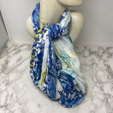 ANTICA SARTORIA WOMEN'S SCARF/SHAWL white blue purple