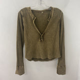 FREE PEOPLE WOMEN'S TOP tobacco S