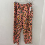ALC WOMEN'S PANTS pink floral print 10
