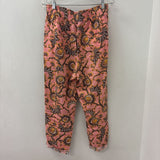 ALC WOMEN'S PANTS pink floral print 10