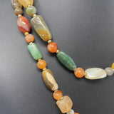 WOMEN'S NECKLACE green peach multi