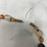 WOMEN'S NECKLACE green peach multi