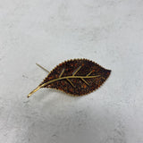 WOMEN'S BROOCH gold orange