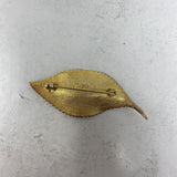 WOMEN'S BROOCH gold orange