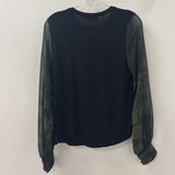 GENERATION LOVE new york WOMEN'S TOP black olive green M