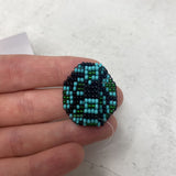 WOMEN'S RING black green 8-8.5