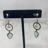 WOMEN'S EARRINGS brass blue