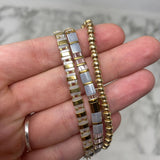 BRYCE HUDSON WOMEN'S BRACELET gold white grey