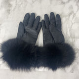 WOMEN'S GLOVES/MITTS black 7.5