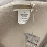 J CREW WOMEN'S CASHMERE cream grey camel argyle S